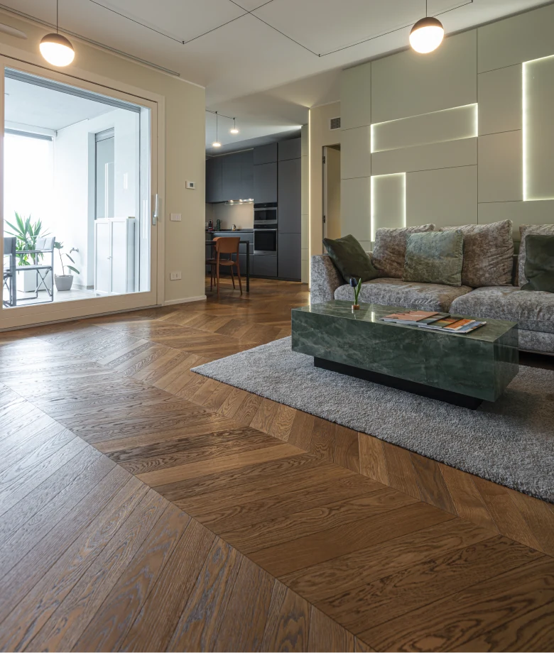 Parquet posato a spina